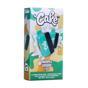 cake thca live diamonds 6g snap pod disposable pineapple sunshine