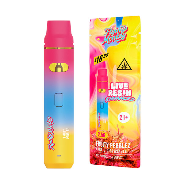 fruity pebbles disposable vape Flying Monkey Live Resin Blend | 2.5g Choose Flavor:Love 66 Raz LTX 25K Disposable Vape Kit Type_Advanced Kit