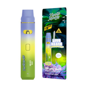 flying monkey live resin enhanced 2.5g disposable sour apple killer
