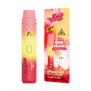 flying monkey live resin enhanced 2.5g disposable strawberry zaza