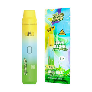 flying monkey live resin enhanced 2.5g disposable white runtz