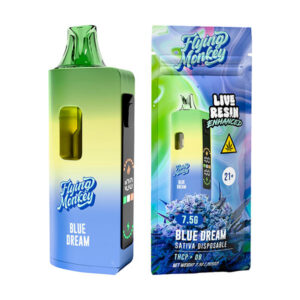 flying monkey live resin enhanced 7.5g disposable blue dream
