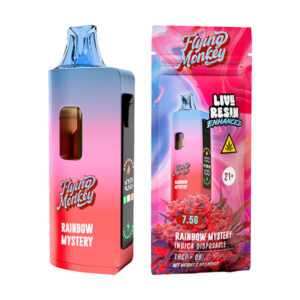 flying monkey live resin enhanced 7.5g disposable rainbow mystery