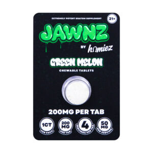 jawnz homiez kratom tablets 200mg 1ct green melon