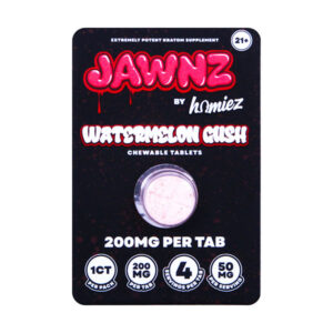 jawnz homiez kratom tablets 200mg 1ct watermelon gush
