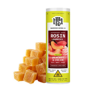 modern herb co rosin gummies 30ct peach cream