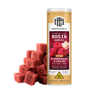 modern herb co rosin gummies 30ct raspberry cream