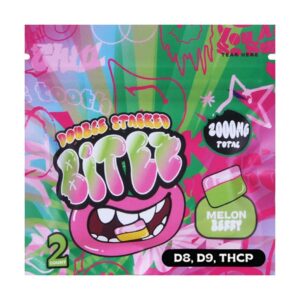 ocho extracts double stacked bitez 2000mg gummies melon berry new