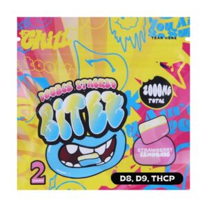 ocho extracts double stacked bitez 2000mg gummies strawberry lemonade new