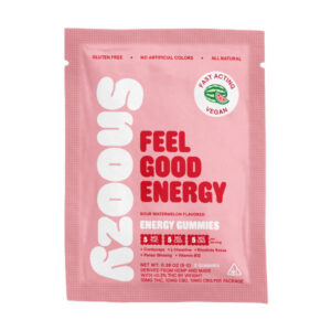 snoozy energy gummies 2ct sour watermelon