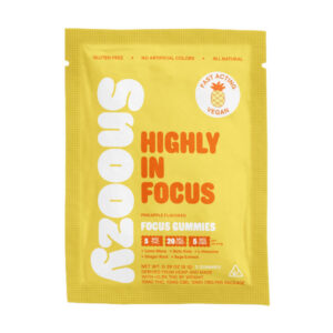 snoozy focus gummies 2ct pineapple