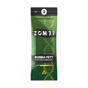 zombi thcp pre rolls 2x2g bubba fett