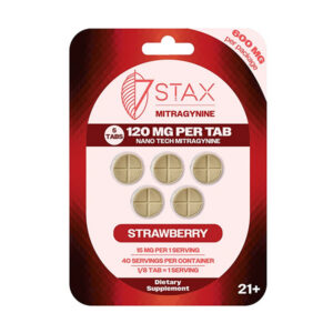 7stax nano tech mitragynine tablets 600mg 5ct strawberry