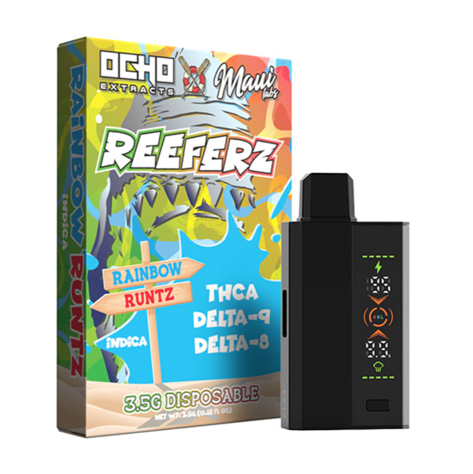 one of the delta 8 carts from Delta 8 Resellers displayed in front of a white background.