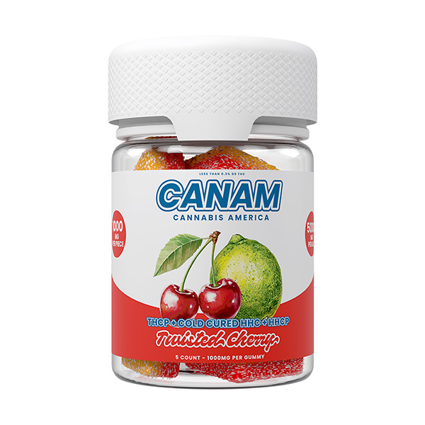 canam thcp 5000mg 5ct gummies twisted cherry