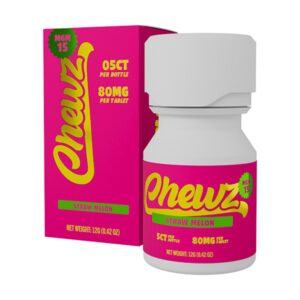 chewz mgm15 tablets 80mg 5ct strawmelon