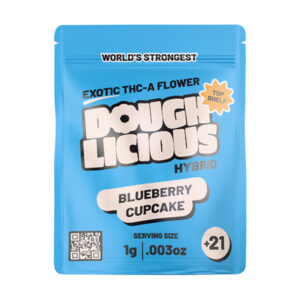 doughlicious thca 1g flower blueberry cupcake