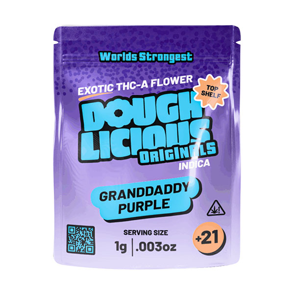 doughlicious thca 1g flower grand daddy purple