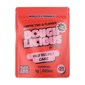 doughlicious thca 1g flower red velvet cake