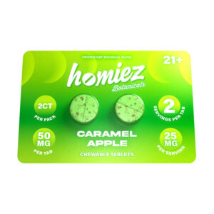 homiez botanicals tablets 100mg 2ct caramel apple