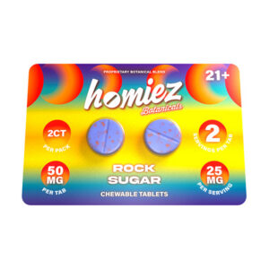 homiez botanicals tablets 100mg 2ct rock sugar