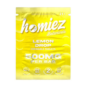homiez botanicals tablets 500mg 10ct lemon drop