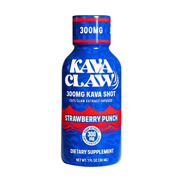kava claw kava shot 300mg strawberry punch new