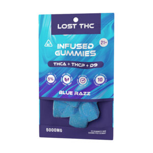 lost thc thca gummies 500mg 10ct blue razz