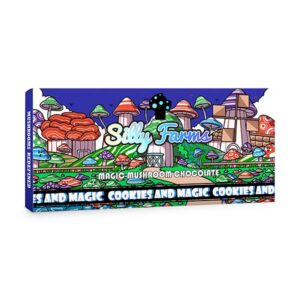 silly farms 7g mushroom chcoclate bar cookies and magic
