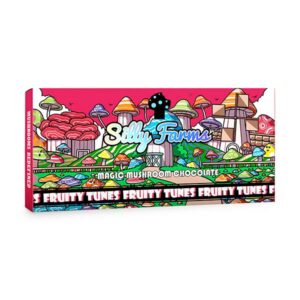silly farms 7g mushroom chcoclate bar fruity tunes