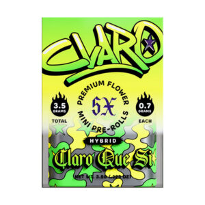 claro mini pre rolls 3.5g 5ct claro que si