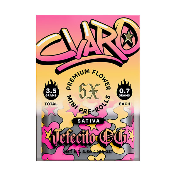 claro mini pre rolls 3.5g 5ct jefesito og