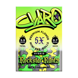 claro mini pre rolls 3.5g 5ct rockstar runtz