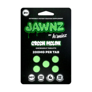 jawnz homiez kratom tablets 200mg 5ct greenmelon