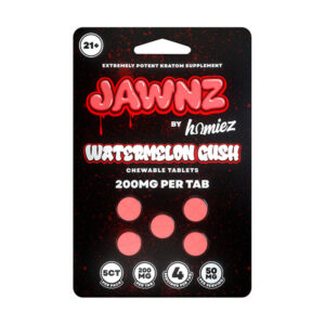 jawnz homiez kratom tablets 200mg 5ct watermelon gush