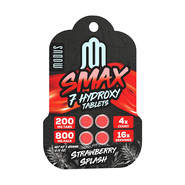 modus smax 7oh tablets 800mg 4ct strawberry splash