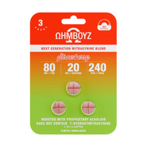 ohmboyz mitragynine tablets 240mg 3ct strawberry
