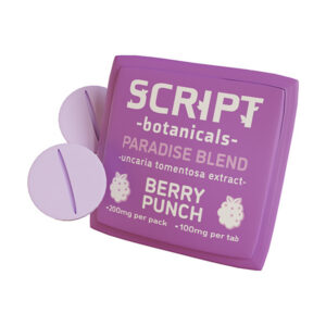 script botanicals cats claw 200mg tablets 2ct berry punch