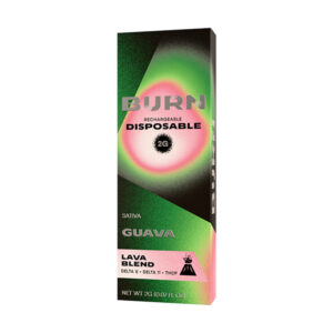 burn hemp lava blend disposable 2g guava