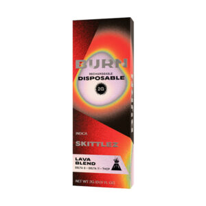 burn hemp lava blend disposable 2g skittlez