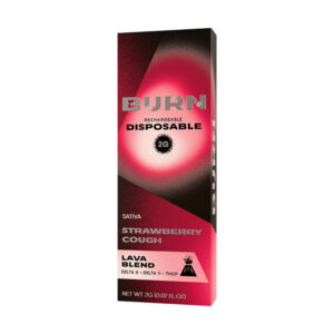 burn hemp lava blend disposable 2g strawberry cough