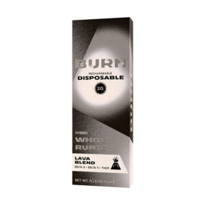 burn hemp lava blend disposable 2g white runtz