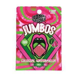 dome wrecker jumbos 3000mg 2ct gummies colossal watermelon