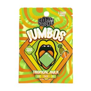 dome wrecker jumbos 3000mg 2ct gummies tropical hulk