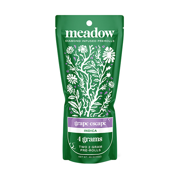 meadow dual pre rolls 4g thca grape escape