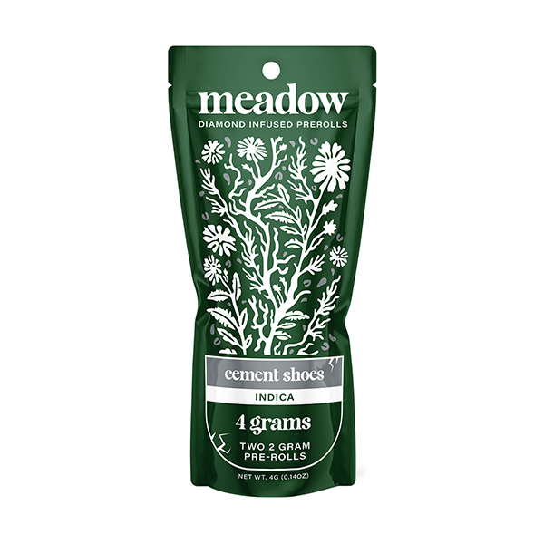 meadow dual pre rolls 4g thch cement shoes