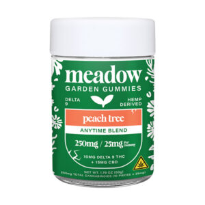 meadow garden gummies 250mg anytime blend peach tree