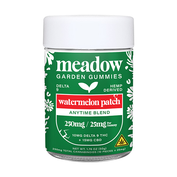 meadow garden gummies 250mg anytime blend watermelon patch