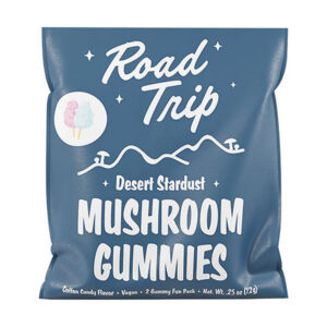 road trip desert stardust mushroom gummies 2ct cotton candy