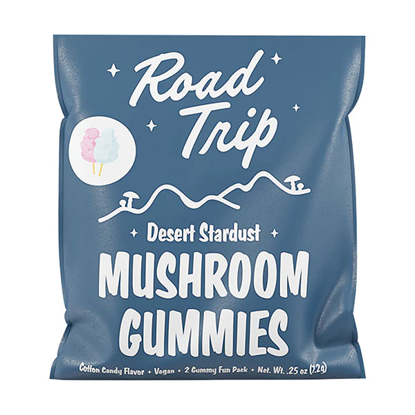 road trip desert stardust mushroom gummies 2ct cotton candy